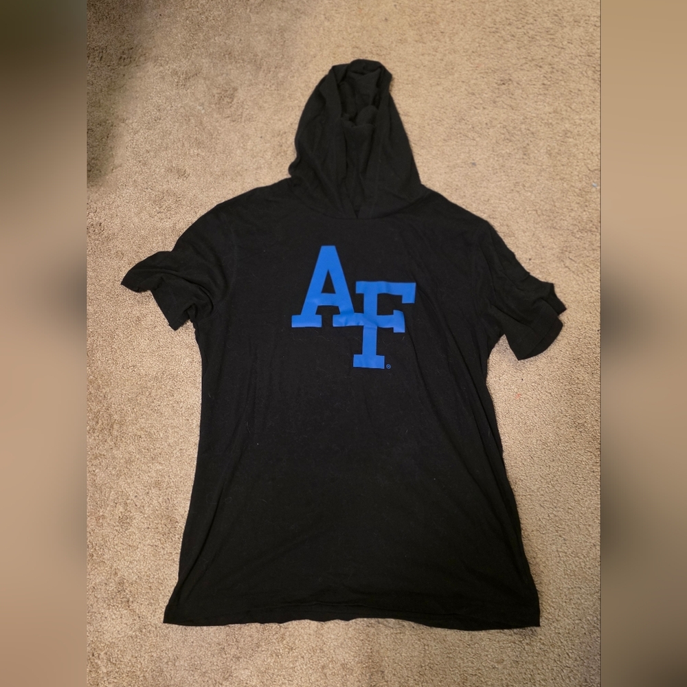 Black Hoodie with Blue AF Logo